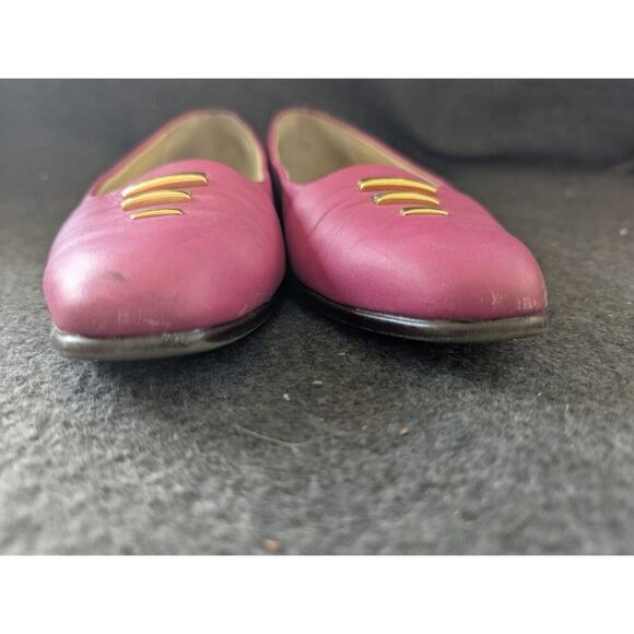 Vintage Selby Brand Ladies Pink Shoes Slip On Flat Lofers Size 8.5 AA 1980 - Picture 5 of 10